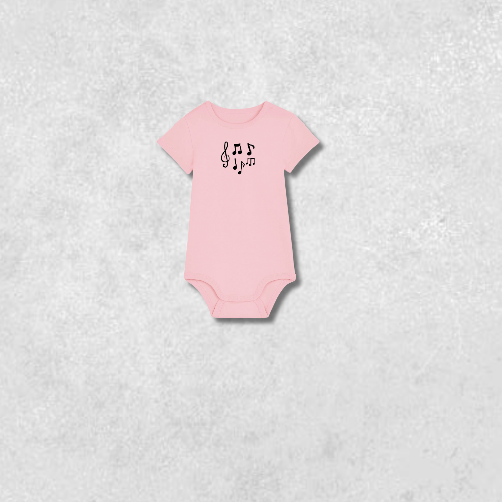 Winter club baby bodysuit pink