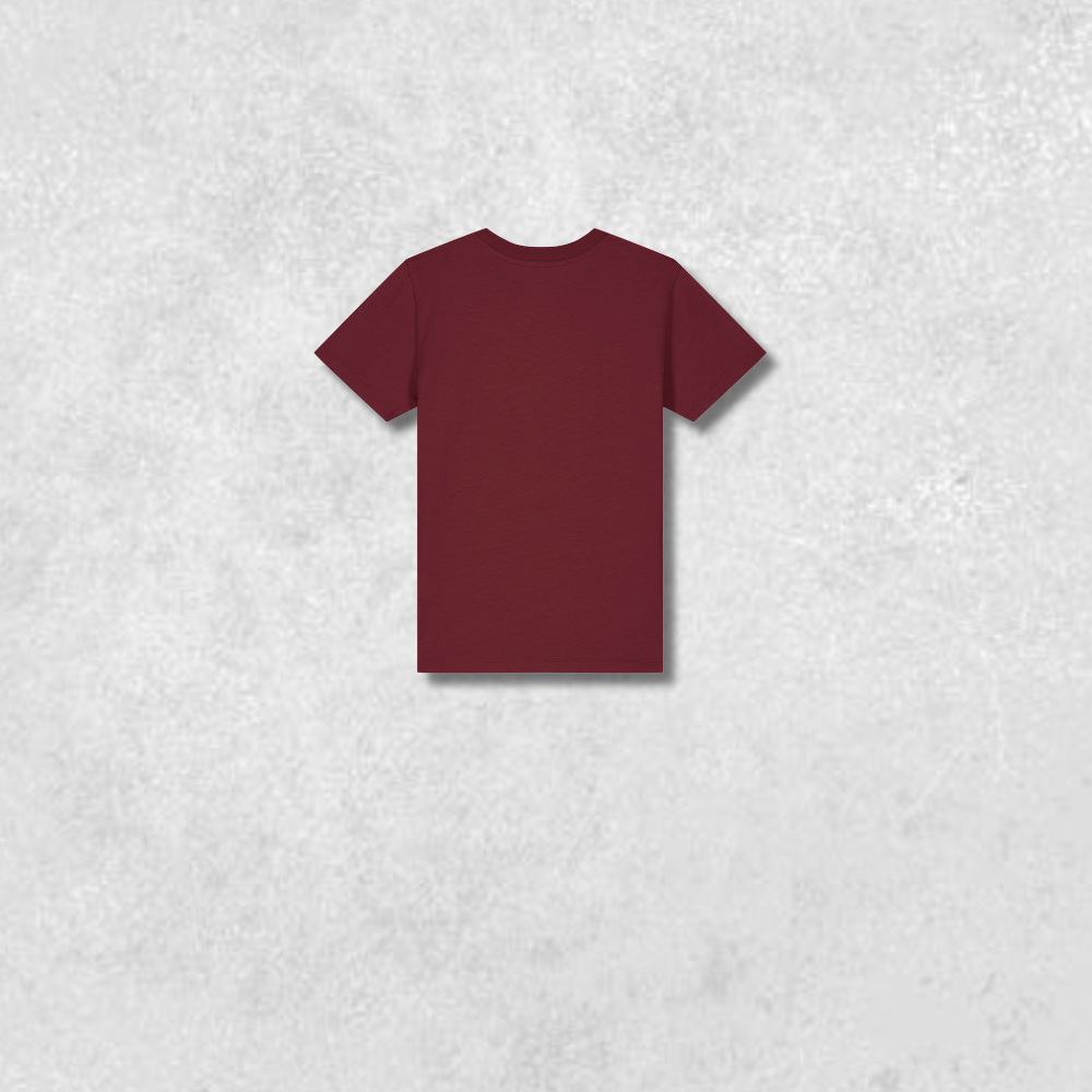 Children's winter club burgundy t-shirt