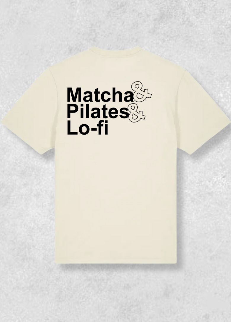 Matcha & Pilates & Lo-fi Unisex T-Shirt - Black Logo