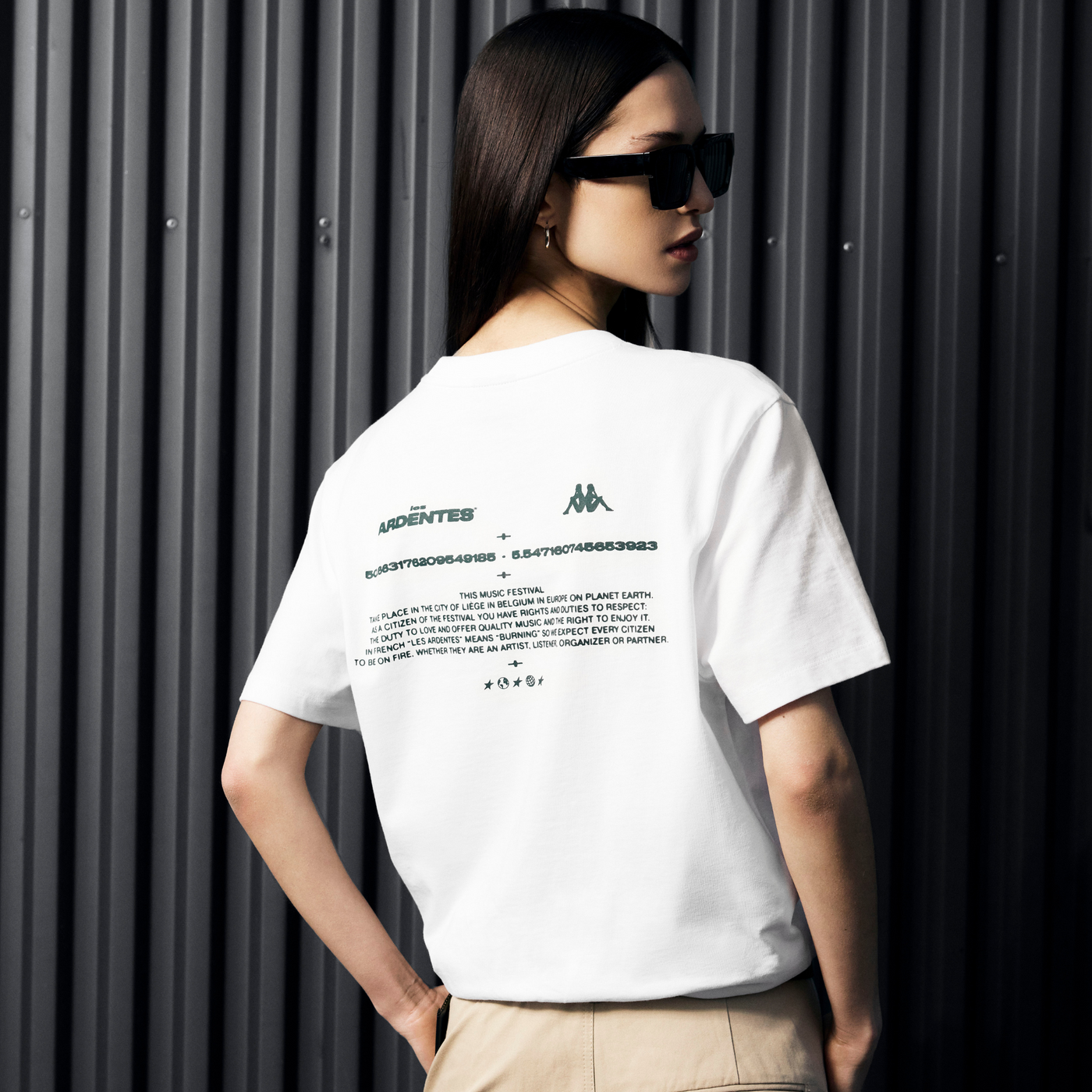 White t-shirt - Kappa x Les Ardentes