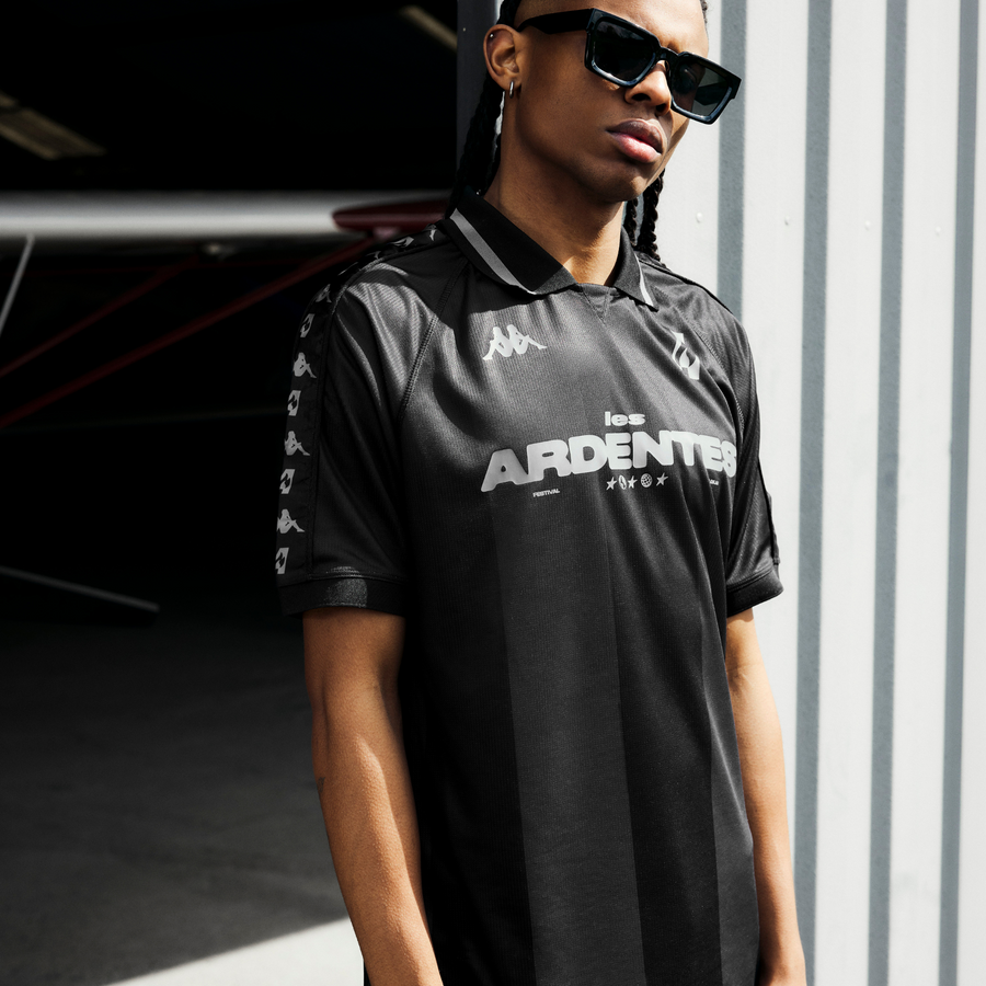 Black short-sleeved jersey - Kappa x Les Ardentes