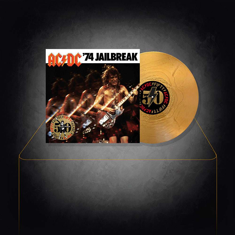 Vinyle '74 Jailbreak Edition Limitée en Or - AC/DC