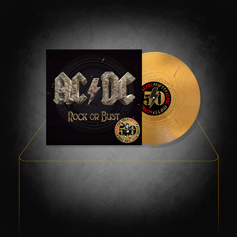 Rock or Bust Limited Edition Vinyl in Gold - AC/DC