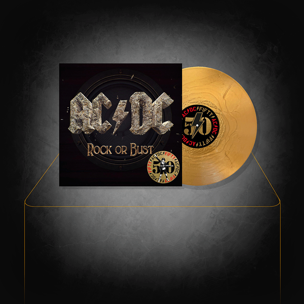 Vinyle Rock or Bust Edition Limitée en Or - AC/DC