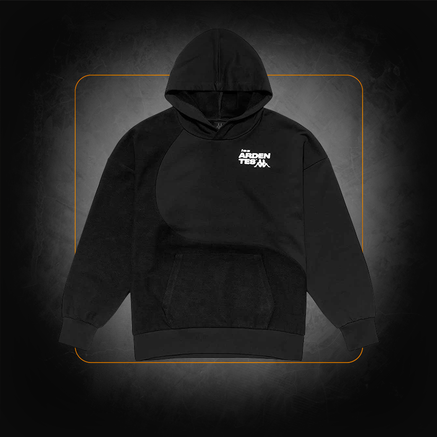 Black hoodie hoodie - Kappa x Les Ardentes