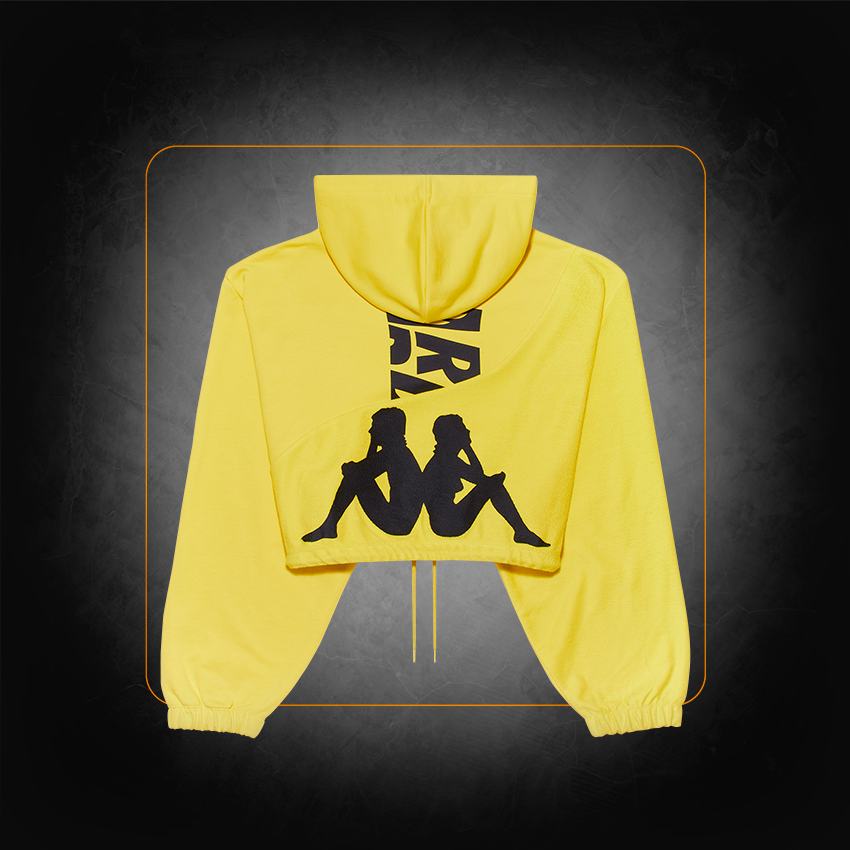 Women's yellow hoodie sweatshirt - Kappa x Les Ardentes