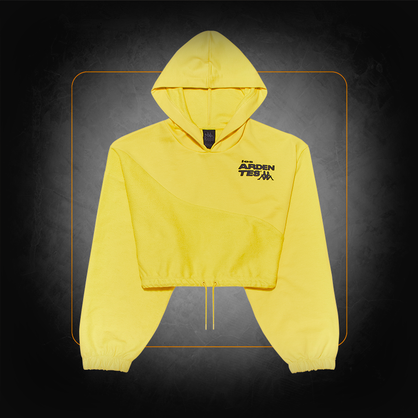 Women's yellow hoodie sweatshirt - Kappa x Les Ardentes