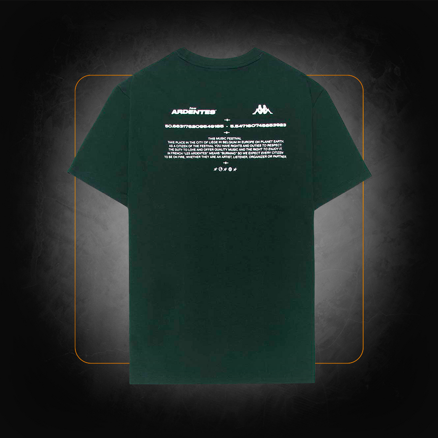 Green t-shirt - Kappa x Les Ardentes