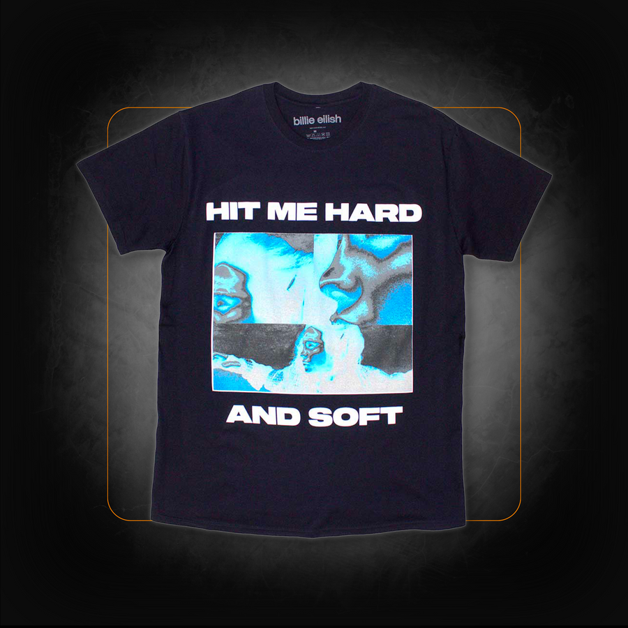 T-Shirt: Hit Me Hard And Soft Negative Navy - Billie Eilish