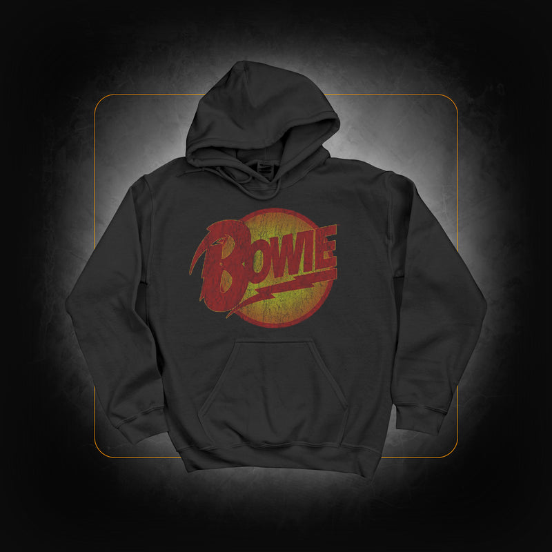 Unisex Hoodie: Vintage Diamond Dogs Logo - David Bowie