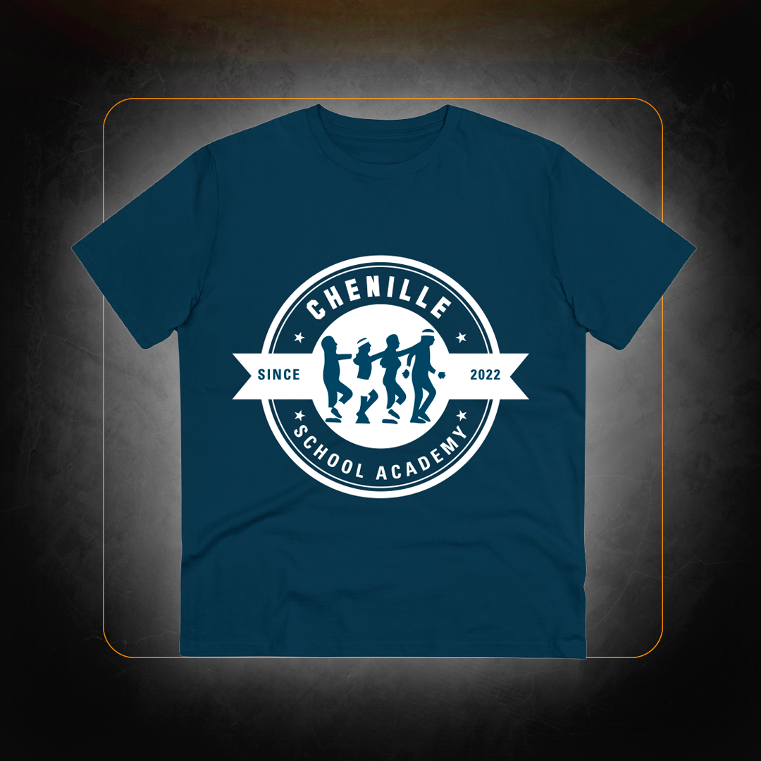 Official White Logo T-Shirt - Chenille School Academy