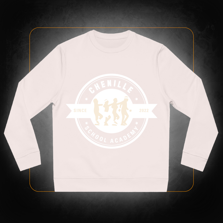 Official White Logo Sweatshirt - Chenille School Academy