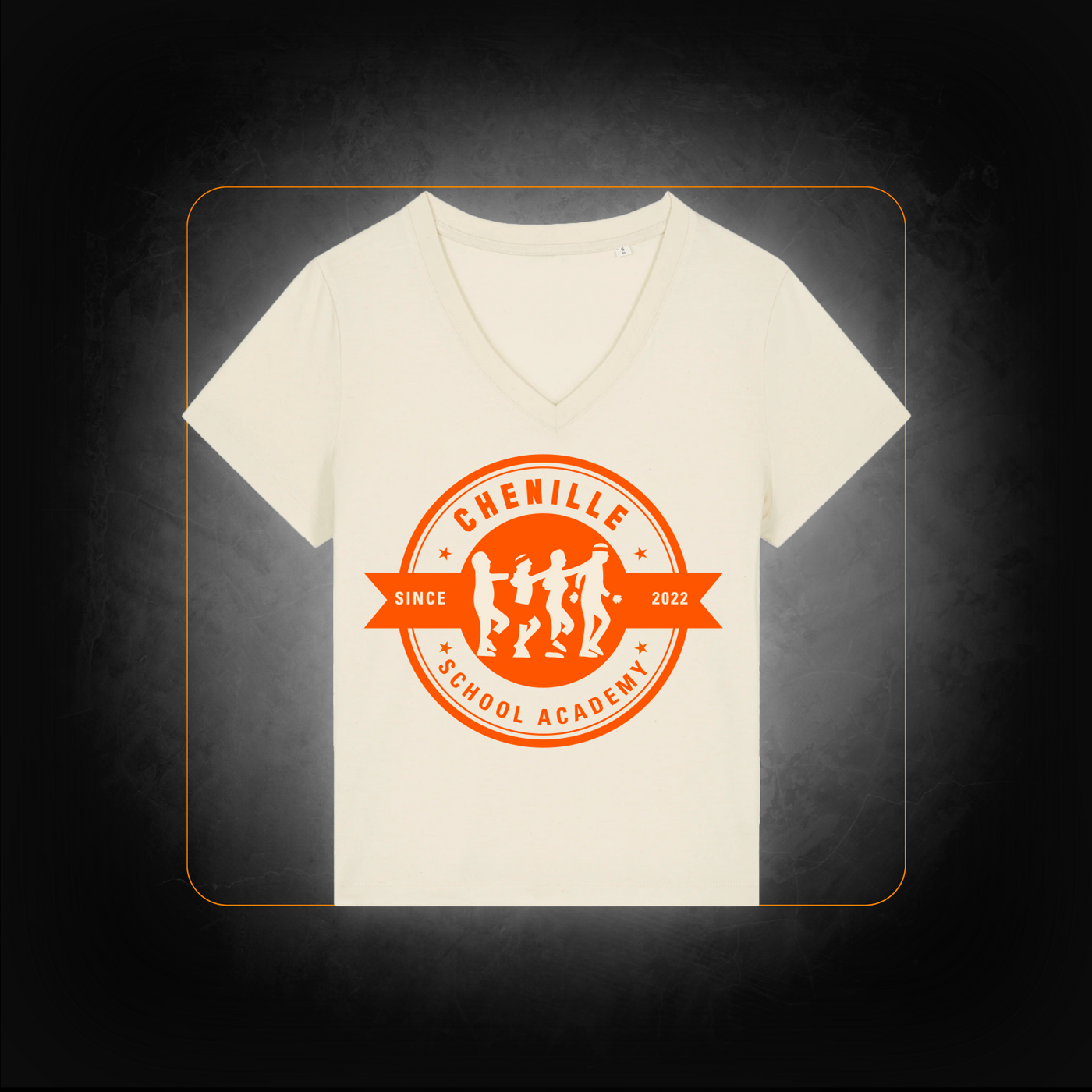 T-Shirt Femme Officiel Logo Orange - Chenille School Academy