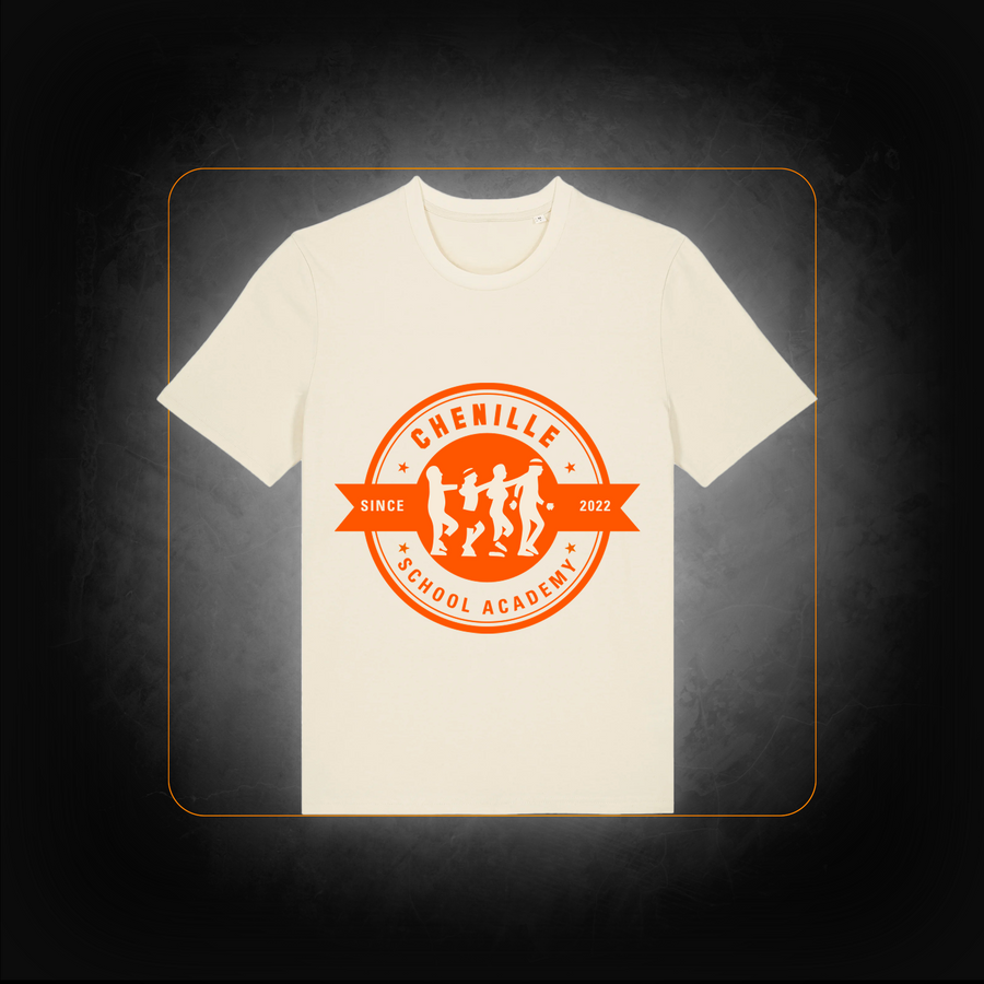 T-Shirt Officiel Logo Orange - Chenille School Academy