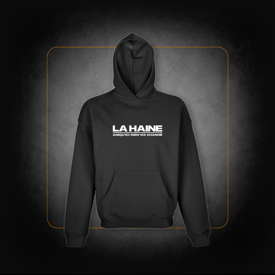 Sweat Capuche noir Logo - La Haine