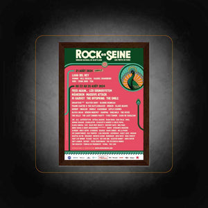 Affiche Personnalisée Festival Rock En Seine 2024