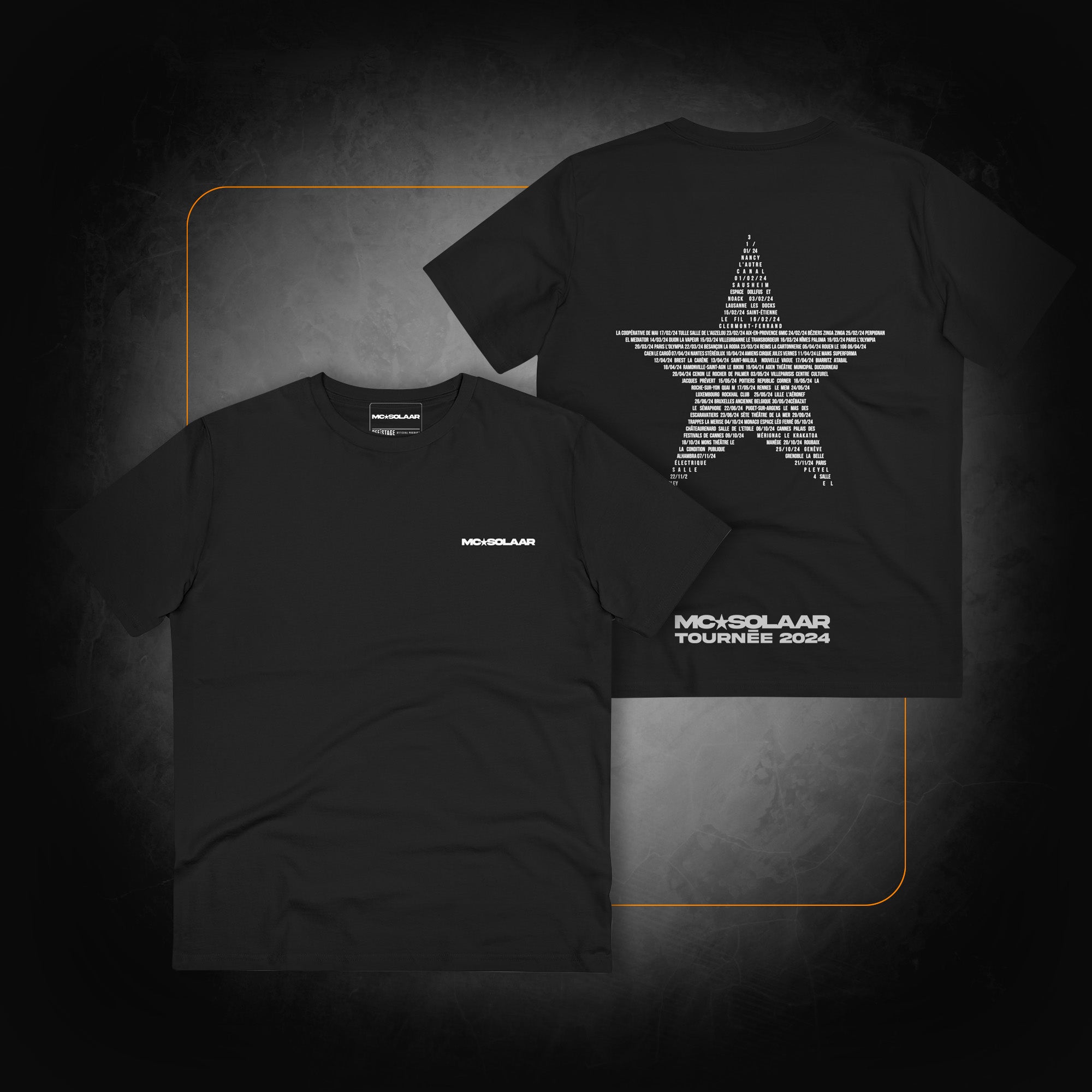 Black “Tour” T-shirt - MC Solaar