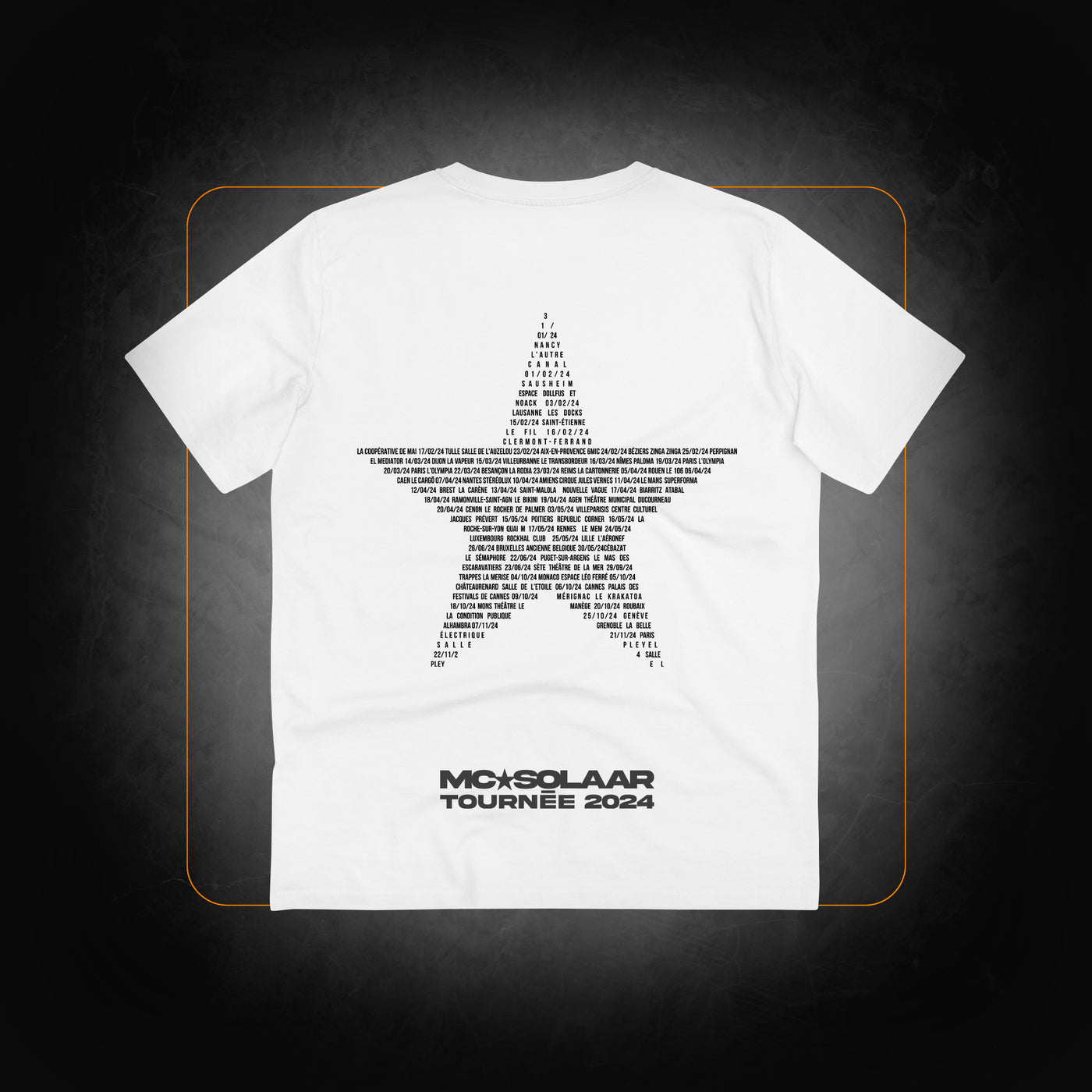 White "Tour" T-shirt - MC Solaar