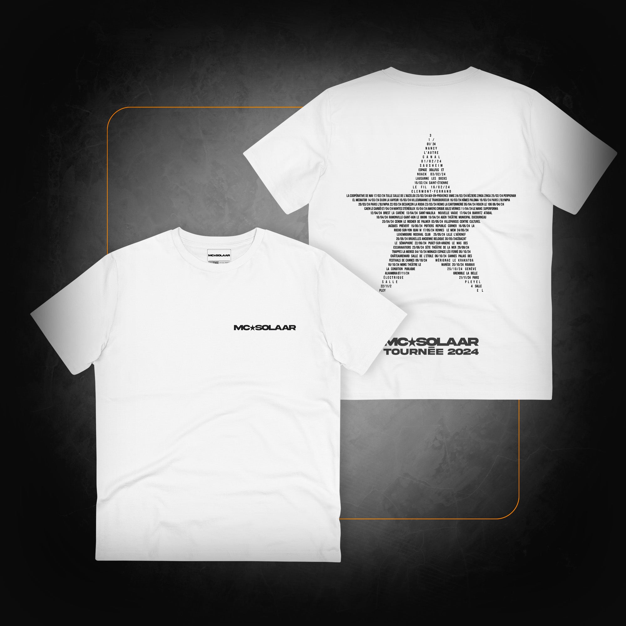 White "Tour" T-shirt - MC Solaar