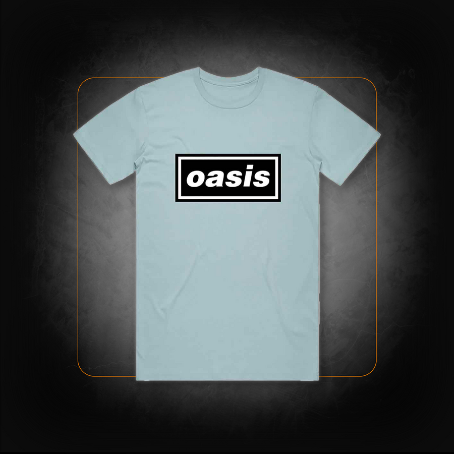 T-Shirt : Decca Logo Bleu Clair   - Oasis