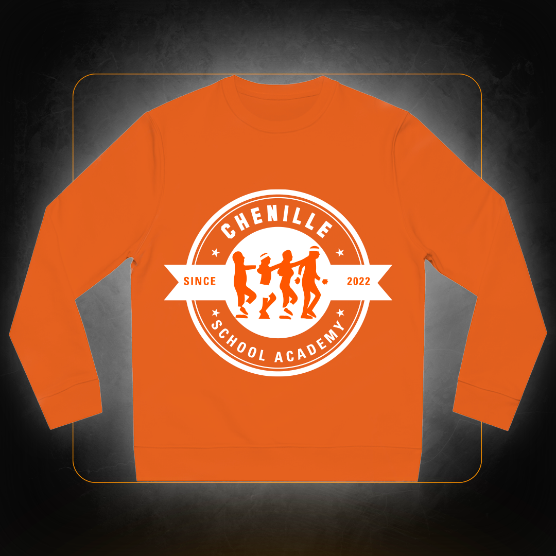 Official White Logo Sweatshirt - Chenille School Academy