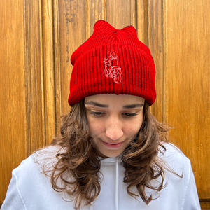 Bonnet rouge unisex vivre libre - Renaud