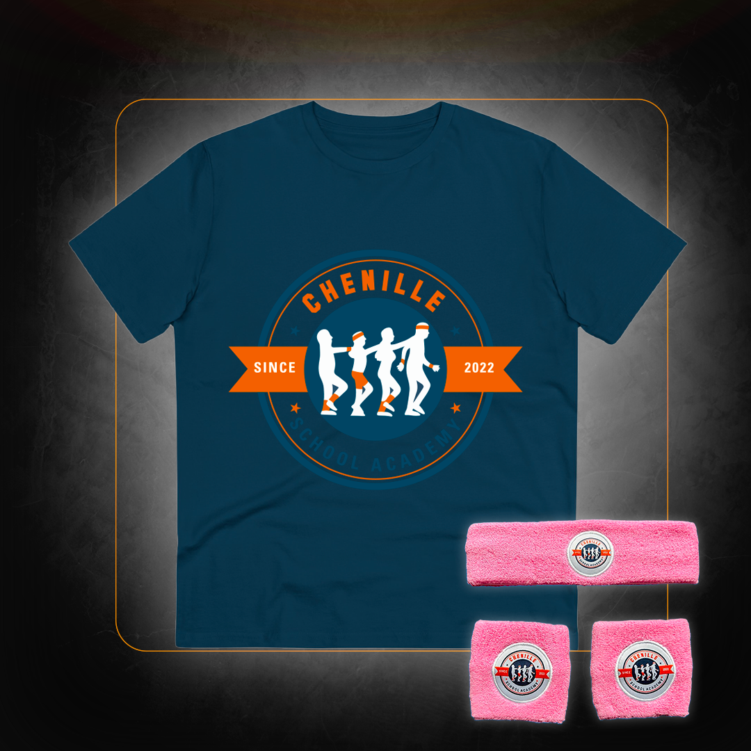 T-Shirt + Headband and Wristbands Kit Pack - Chenille School Academy