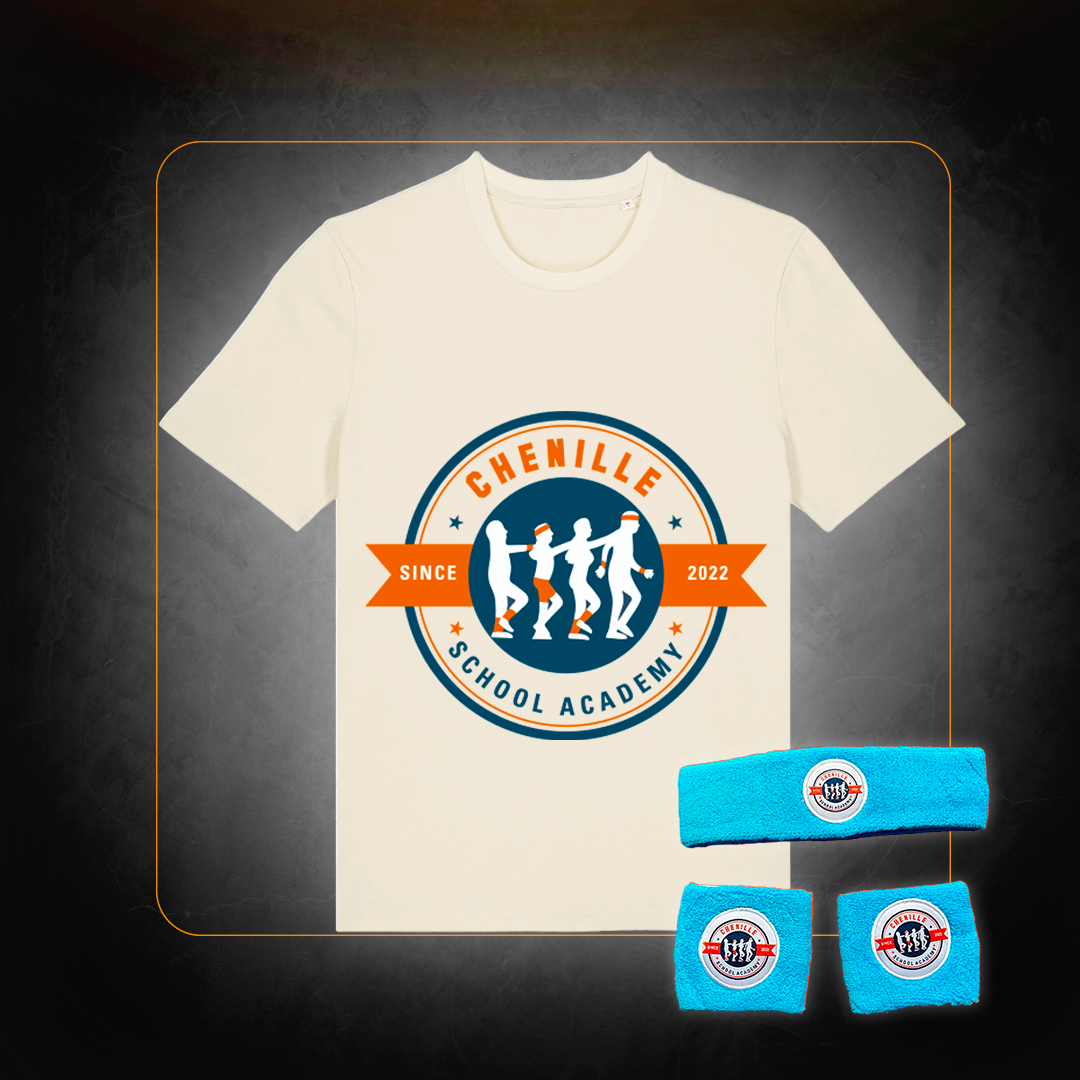 T-Shirt + Headband and Wristbands Kit Pack - Chenille School Academy