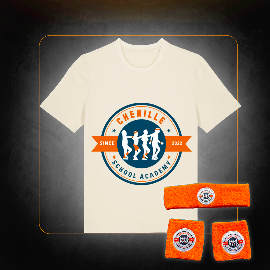 T-Shirt + Headband and Wristbands Kit Pack - Chenille School Academy