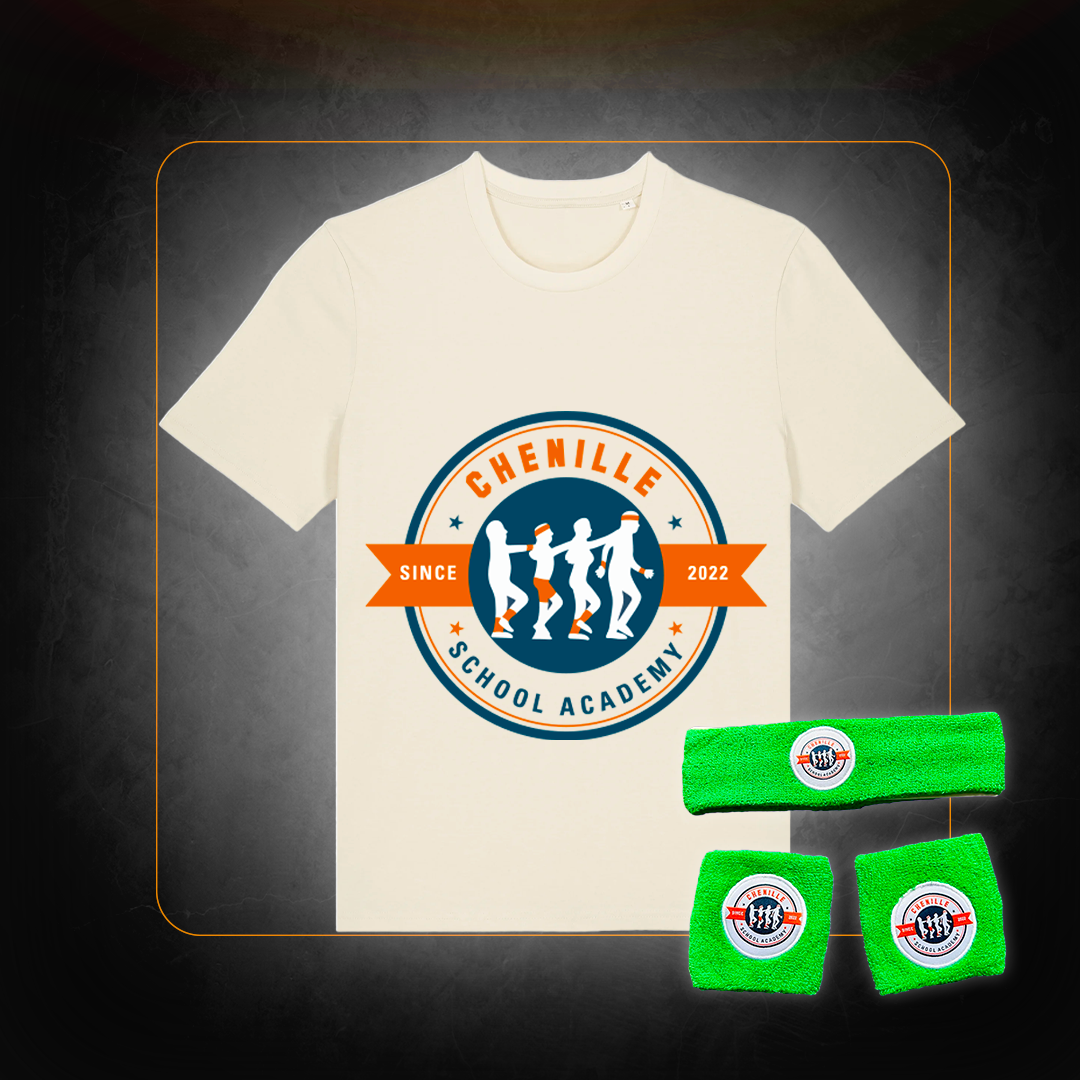 T-Shirt + Headband and Wristbands Kit Pack - Chenille School Academy