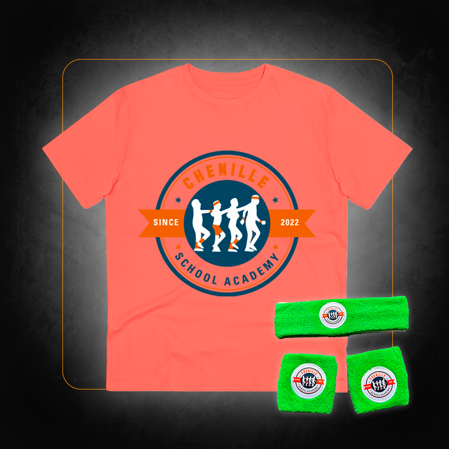 T-Shirt + Headband and Wristbands Kit Pack - Chenille School Academy