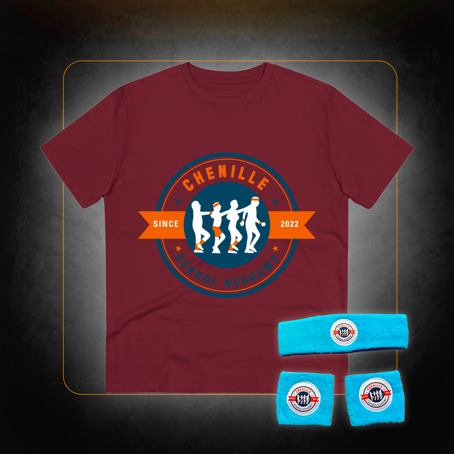 T-Shirt + Headband and Wristbands Kit Pack - Chenille School Academy