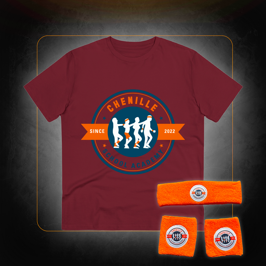 T-Shirt + Headband and Wristbands Kit Pack - Chenille School Academy