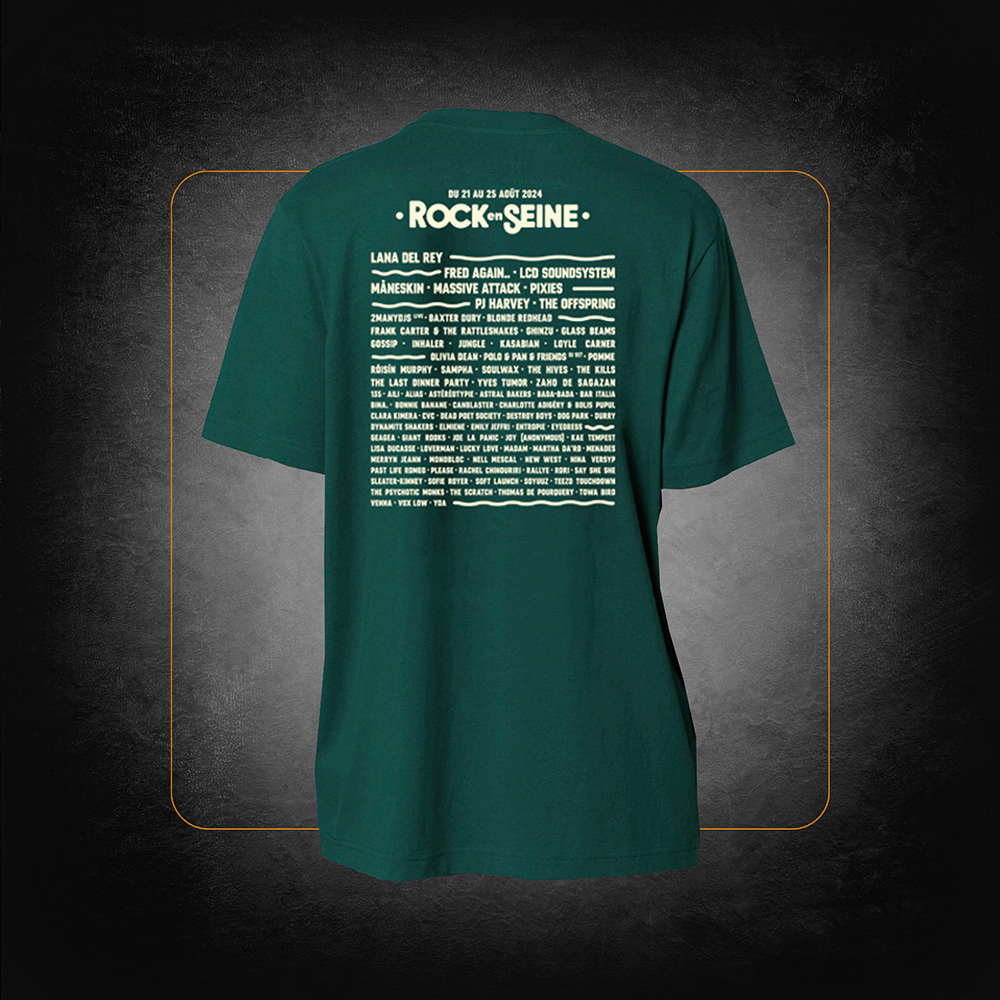 2024 Green Programming T-shirt - Rock En Seine