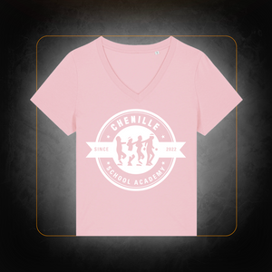 Official Women's White Logo T-Shirt - Chenille School Academy