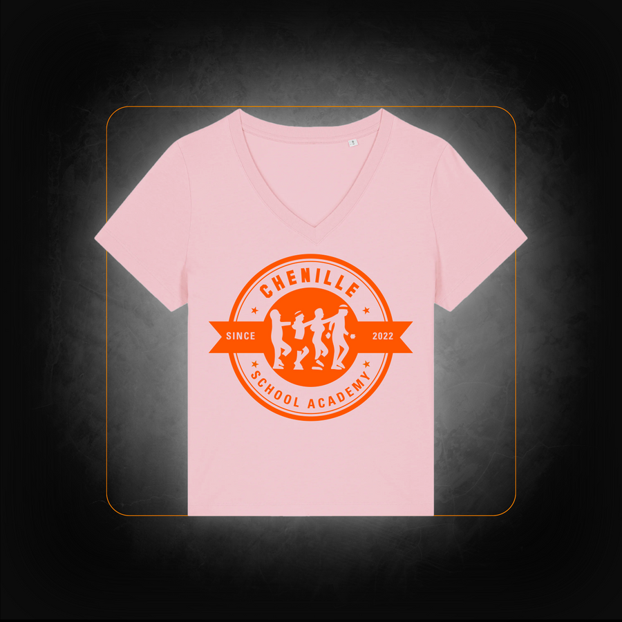 T-Shirt Femme Officiel Logo Orange - Chenille School Academy