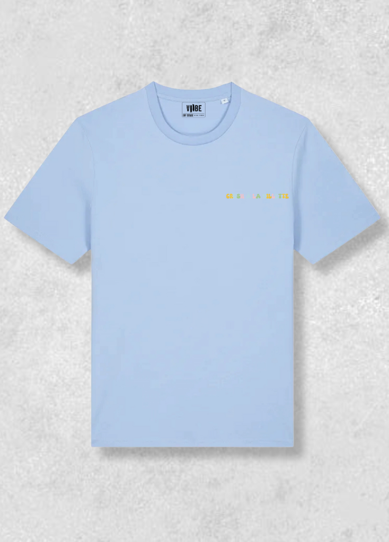 Unisex T-shirt crush at La Villette sky blue