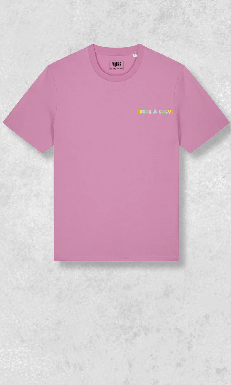 Unisex T-shirt crush in Calvi pink