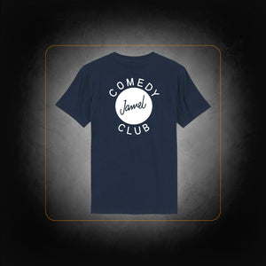 Navy t-shirt Logo on the back - Jamel Comedy Club