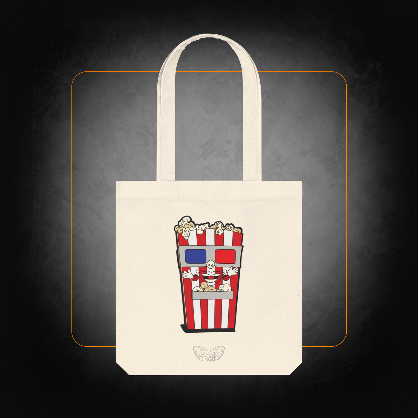 Tote Bag Mask Singer Pop Corn