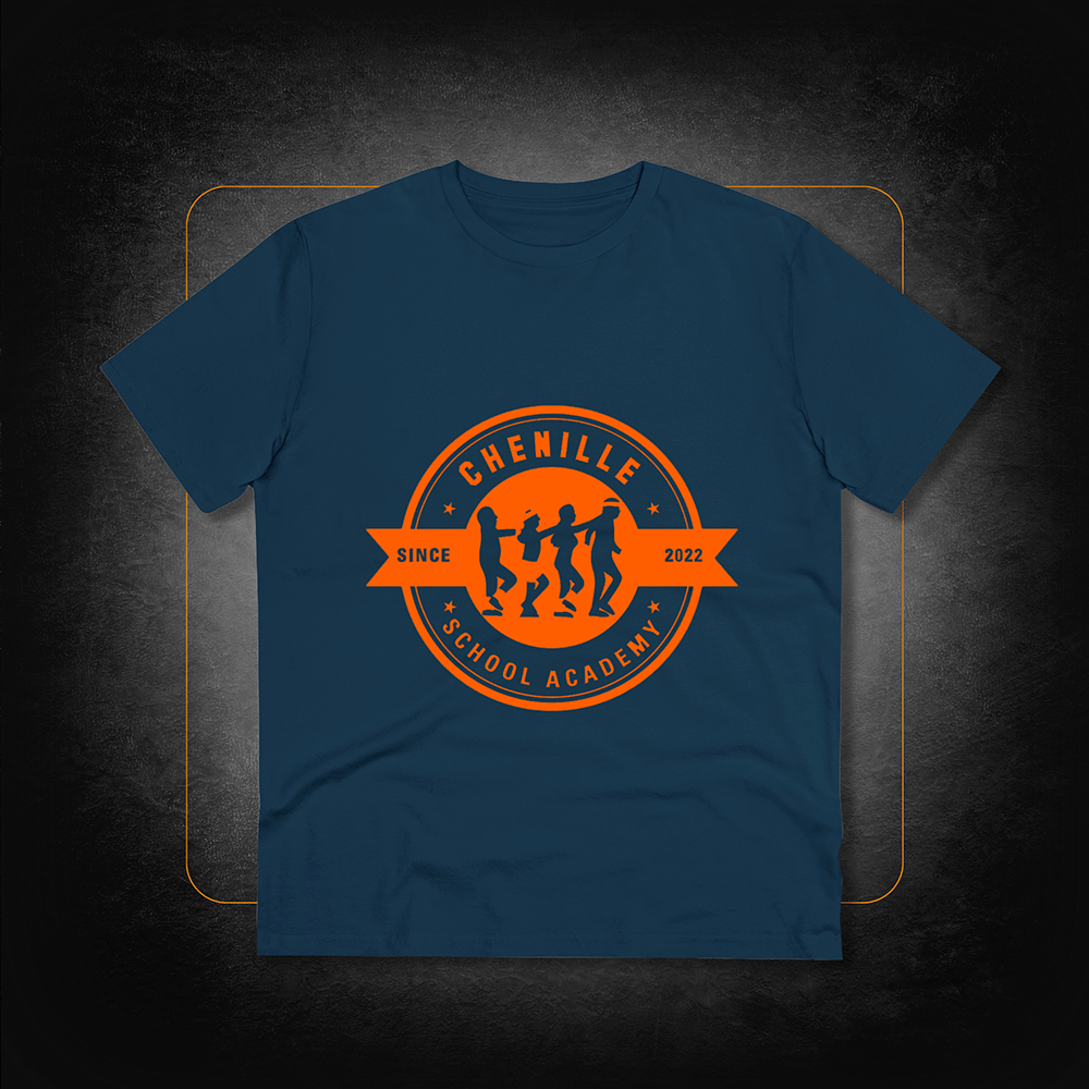 T-Shirt Officiel Logo Orange - Chenille School Academy