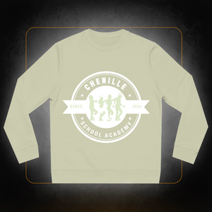 Official White Logo Sweatshirt - Chenille School Academy