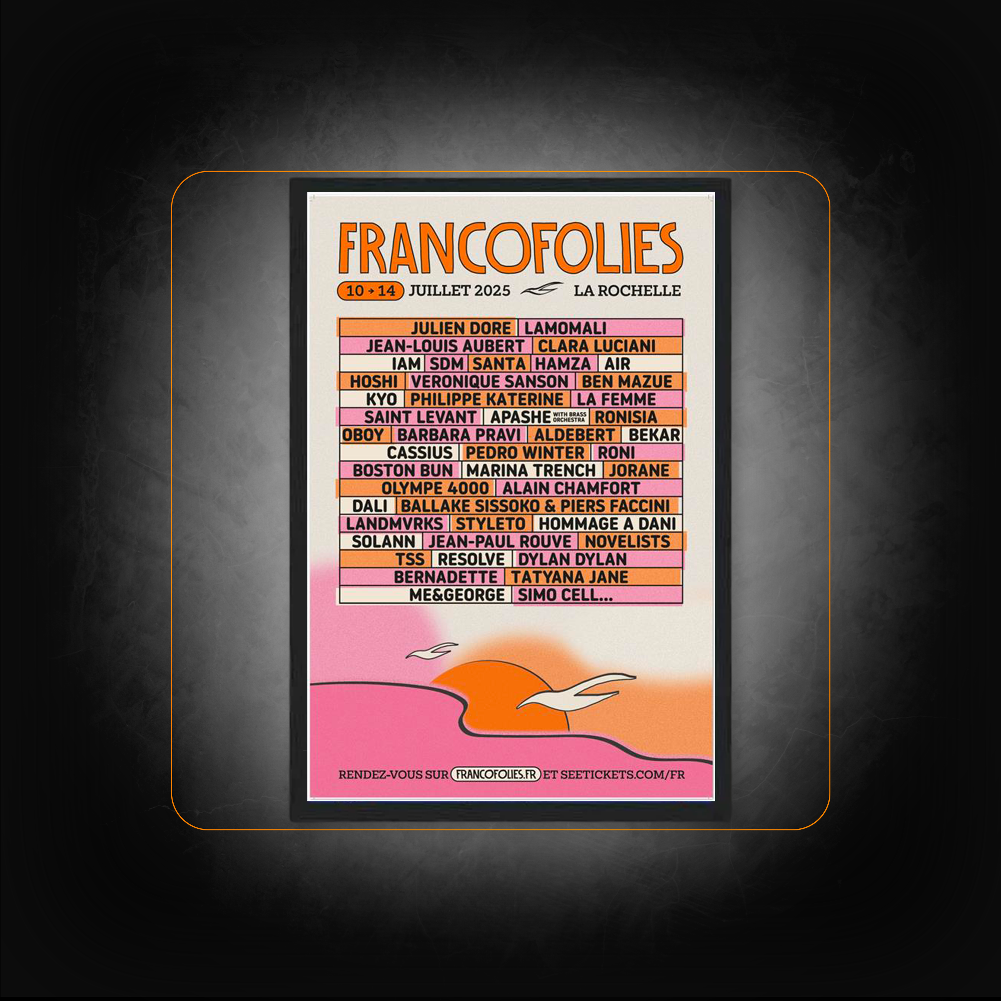 Francofolies Festival 2025 Poster