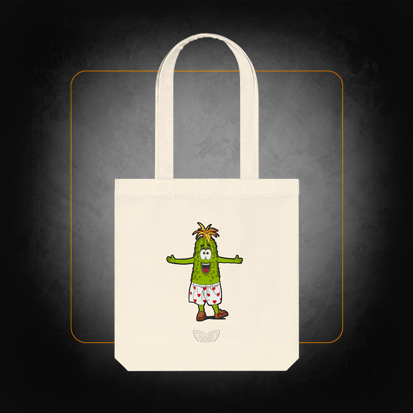 Tote bag écru Cornichon - Mask Singer