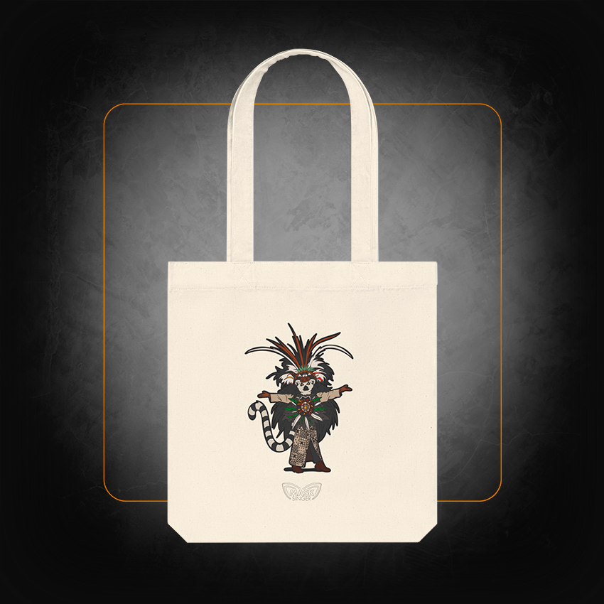 Tote bag écru Lémurien - Mask Singer