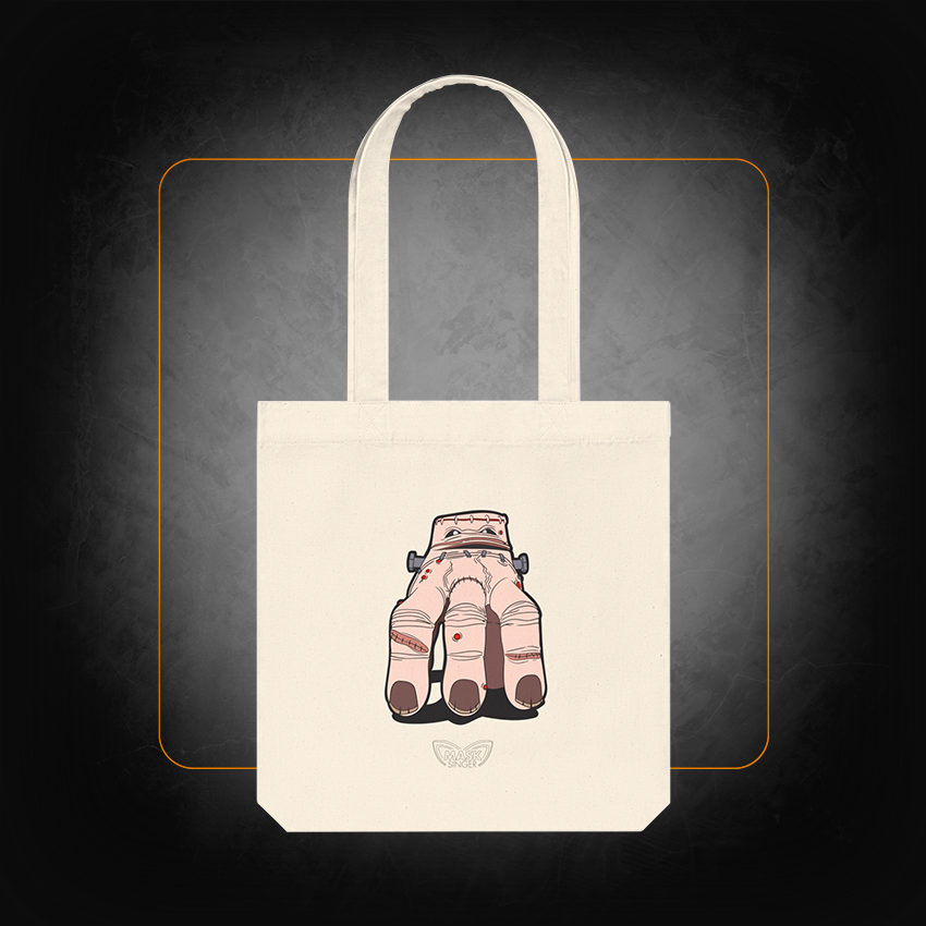 Tote bag écru Main - Mask Singer