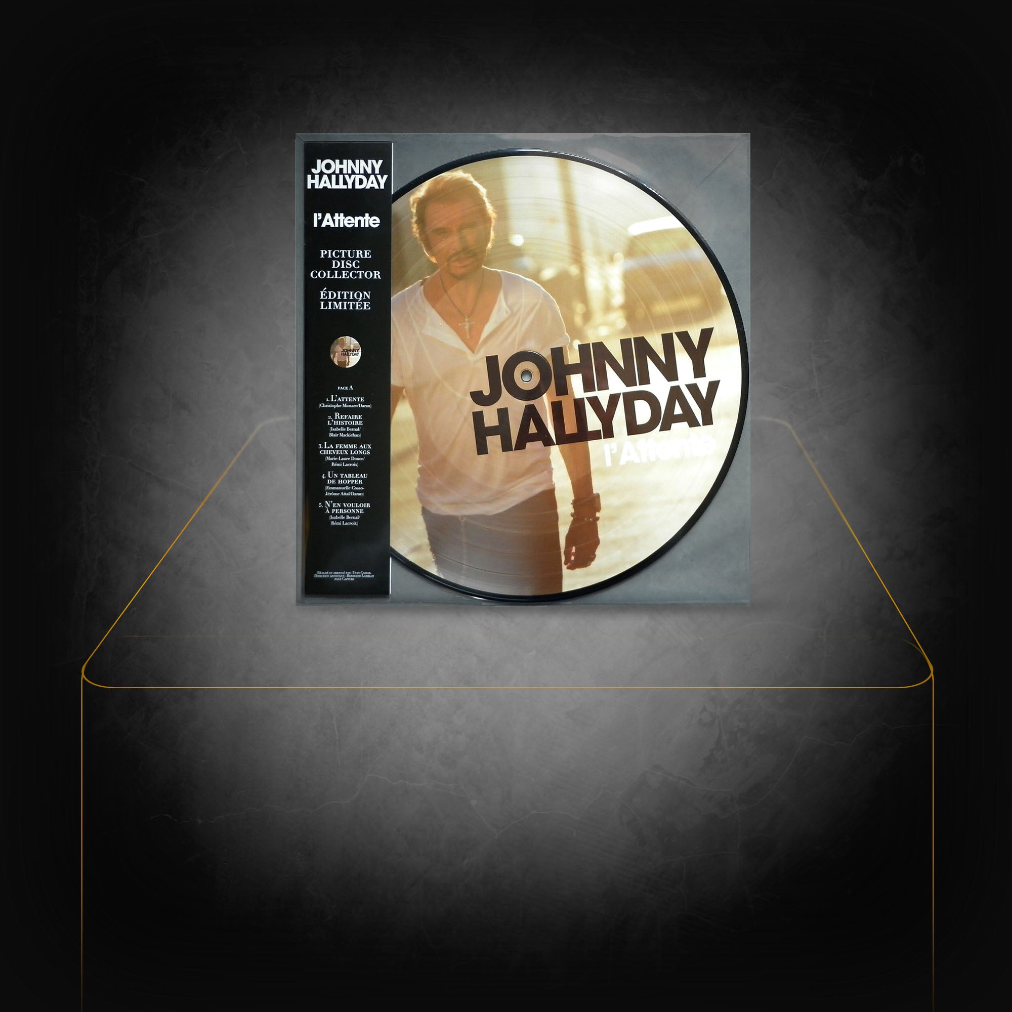 Vinyle L'Attente Edition Limitée (Picture Disc) - Johnny Hallyday